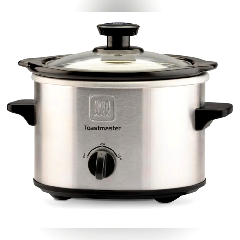 Toastmaster Stainless Steel Slow Cooker w/ Removable Stoneware Bowl, 1.5-Quart